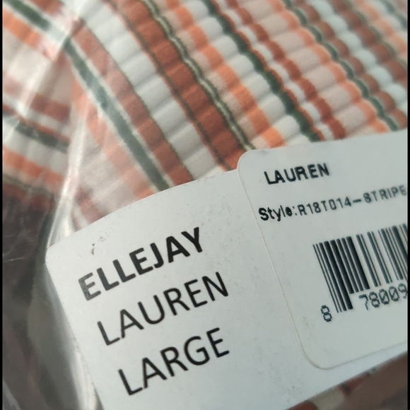 Ellejay xRevolve Striped Lauren Bikini Top Large - Picture 2 of 2